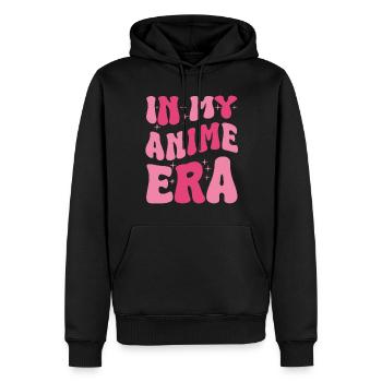 Otaku Anime Era Vintage Cosplay - Sweat à capuche Premium bio Homme - noir - Devant - Nico (187cm)