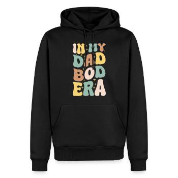 Dad Bod Ära Retro Humor Design - Männer Premium Bio Hoodie - Schwarz - Vorne - Nico (187cm)
