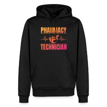 Pharmazie -Techniker Geschenk Frauen Apotheke Tech - Männer Premium Bio Hoodie - Schwarz - Vorne - Nico (187cm)