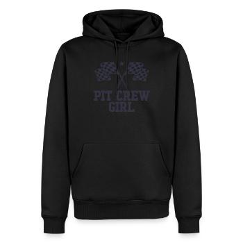 Pit -Crew Girl Racing Enthusiast Racer Geburtstag - Männer Premium Bio Hoodie - Schwarz - Vorne - Nico (187cm)