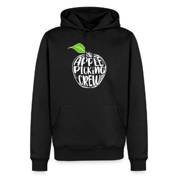 Apple Picking Crew Apple Orchard Gift Picking Crew - Männer Premium Bio Hoodie - Schwarz - Vorne - Nico (187cm)