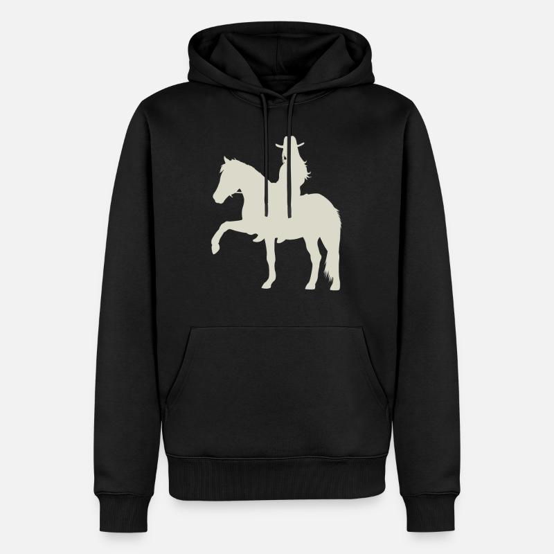 Action Pure Horse Dynamics - Sweat à capuche Premium bio Homme - noir