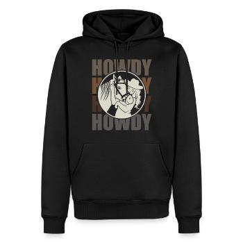 Horse and Rider - One Heart and One Soul - Men’s Premium Organic Hoodie - black - Front - Nico (187cm)