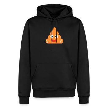 Lebkuchenkacke Weihnachten Emoticon Cookie PoopGin - Männer Premium Bio Hoodie - Schwarz - Vorne - Nico (187cm)