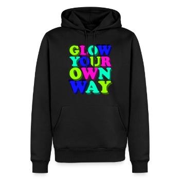 Brillez à votre façon - Colorful Fun - Sweat à capuche Premium bio Homme - noir - Devant - Nico (187cm)
