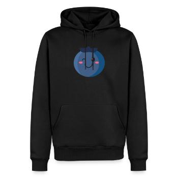 Blaubeerfrucht Liebe Blaubeeren Kinder Blaubeere - Männer Premium Bio Hoodie - Schwarz - Vorne - Nico (187cm)