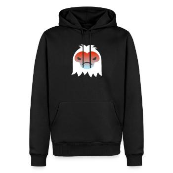 Wütender abscheulicher Schneemann Emoticon - Männer Premium Bio Hoodie - Schwarz - Vorne - Nico (187cm)