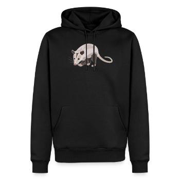 Charmantes Opossum Naturfreund Stil - Männer Premium Bio Hoodie - Schwarz - Vorne - Nico (187cm)
