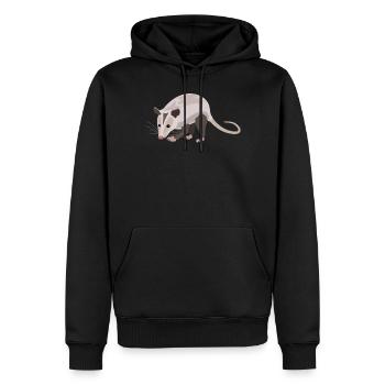 Charmantes Opossum Naturfreund Stil - Männer Premium Bio Hoodie - Schwarz - Vorne - Nico (187cm)
