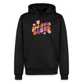 Thérapeute comportementale d’Halloween Boohavior Squad - Sweat à capuche Premium bio Homme - noir - Devant - Nico (187cm)