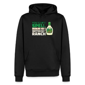 Vous ne pouvez pas obtenir mmmmm sans ranch lover ranch b - Sweat à capuche Premium bio Homme - noir - Devant - Nico (187cm)