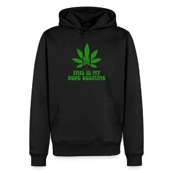 Dies ist mein Dop-Kostüm Unkraut, das Marihuana - Männer Premium Bio Hoodie - Schwarz - Vorne - Nico (187cm)