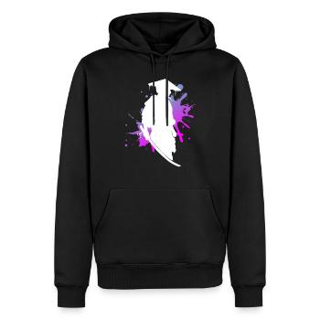 Samurai Krieger Stolz & Ehre Geschenk - Männer Premium Bio Hoodie - Schwarz - Vorne - Nico (187cm)