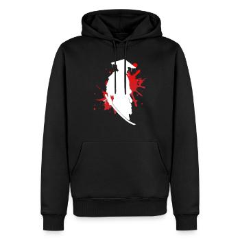 Samurai Krieger Stolz & Ehre Geschenk - Männer Premium Bio Hoodie - Schwarz - Vorne - Nico (187cm)