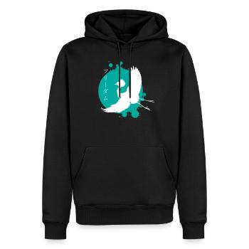 Crane Dynamics & Characters Art - Men’s Premium Organic Hoodie - black - Front - Nico (187cm)