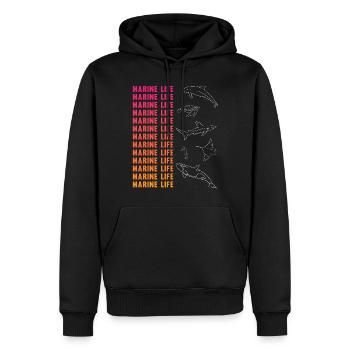 Ozeanische Vielfalt Meeresleben Erhalt - Männer Premium Bio Hoodie - Schwarz - Vorne - Nico (187cm)