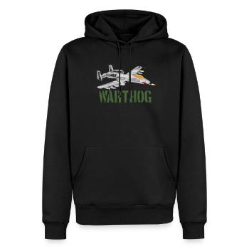 A-10 Warthog Military Airplane Jet Aircraft A10 - Männer Premium Bio Hoodie - Schwarz - Vorne - Nico (187cm)