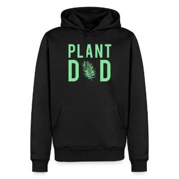 Plant Dad Botanik Vater Pflanzen Stil - Männer Premium Bio Hoodie - Schwarz - Vorne - Nico (187cm)