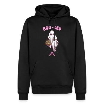 Boojee Girl Ghost Funny Halloween Frauen Boojee - Männer Premium Bio Hoodie - Schwarz - Vorne - Nico (187cm)