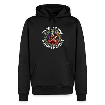 Wir Hexen Sie eine fröhliche Sonnenwellwitzwellens - Männer Premium Bio Hoodie - Schwarz - Vorne - Nico (187cm)