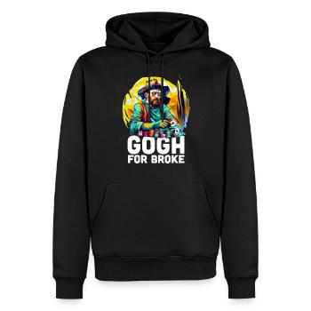Gogh für gebrochene Glücksspielkarten Vincent van - Männer Premium Bio Hoodie - Schwarz - Vorne - Nico (187cm)