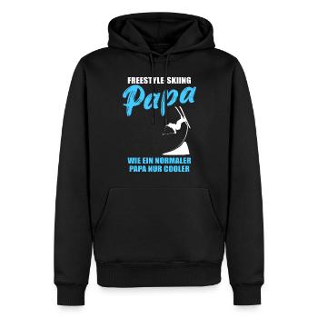 Freestyle-Papa - Männer Premium Bio Hoodie - Schwarz - Vorne - Nico (187cm)
