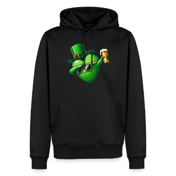 Boisson à la bière du pub irlandais de la Saint-Patrick - Sweat à capuche Premium bio Homme - noir - Devant - Nico (187cm)