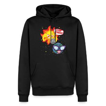 Total Solar Eclipse Stop Starring 4.08.24 Eclipse - Männer Premium Bio Hoodie - Schwarz - Vorne - Nico (187cm)