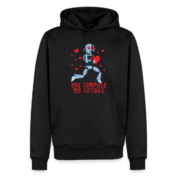 Sie vervollständigen meine Schaltkreise Roboter Va - Männer Premium Bio Hoodie - Schwarz - Vorne - Nico (187cm)