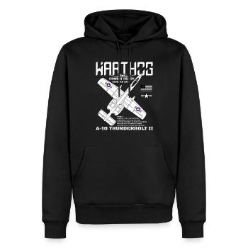 A-10 Warthog Fighter Jet Specs Military Warthog - Männer Premium Bio Hoodie - Schwarz - Vorne - Nico (187cm)