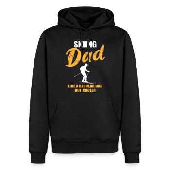 Geschenk für den coolen Ski-Dad - Männer Premium Bio Hoodie - Schwarz - Vorne - Nico (187cm)