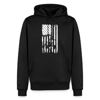 Quad 4 Wheeler USA Flag Patriotic Quad Geschenk AT - Männer Premium Bio Hoodie - Schwarz - Vorne - Nico (187cm)