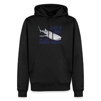 Nur ein Junge, der Whale Sharks Jungen Whale wächs - Männer Premium Bio Hoodie - Schwarz - Vorne - Nico (187cm)