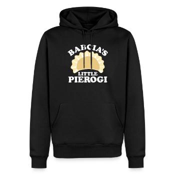 Babcias Little Pierogi polnische Enkelkinder Piero - Männer Premium Bio Hoodie - Schwarz - Vorne - Nico (187cm)