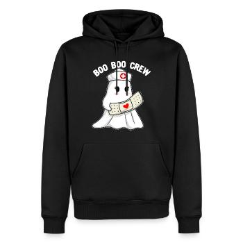 Boo Boo Crew Krankenschwester Halloween Krankensch - Männer Premium Bio Hoodie - Schwarz - Vorne - Nico (187cm)