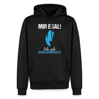 Cospudener Voir Time Out Lifestyle - Sweat à capuche Premium bio Homme - noir - Devant - Nico (187cm)