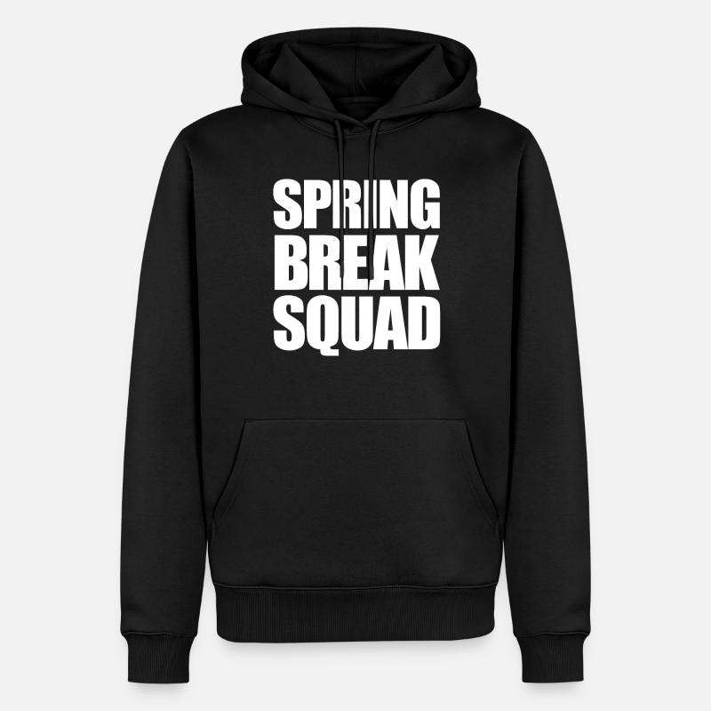 Spring Break Squad Spring Break - Männer Premium Bio Hoodie - Schwarz