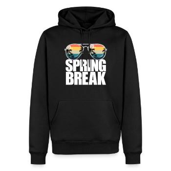 Frühlingsferien Retro Sunset Aviators Frühlingsfer - Männer Premium Bio Hoodie - Schwarz - Vorne - Nico (187cm)