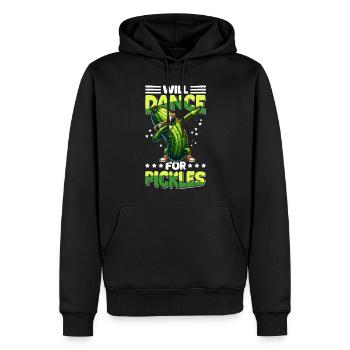 Lustige Gurke Salatgurke Dabbing - Männer Premium Bio Hoodie - Schwarz - Vorne - Nico (187cm)