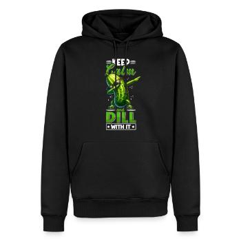 Saure Gurke Salatgurke Lustige Gurken - Männer Premium Bio Hoodie - Schwarz - Vorne - Nico (187cm)