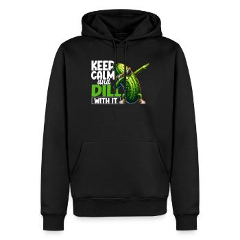 Saure Gurke Dill Lustig - Männer Premium Bio Hoodie - Schwarz - Vorne - Nico (187cm)