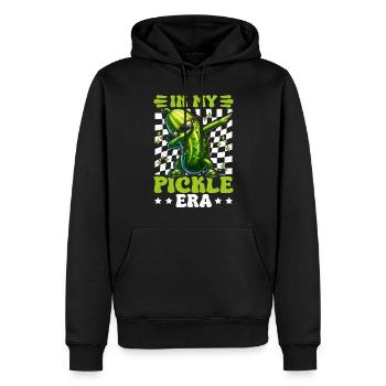 Gurke Lustig in meiner Gurken Ära - Männer Premium Bio Hoodie - Schwarz - Vorne - Nico (187cm)
