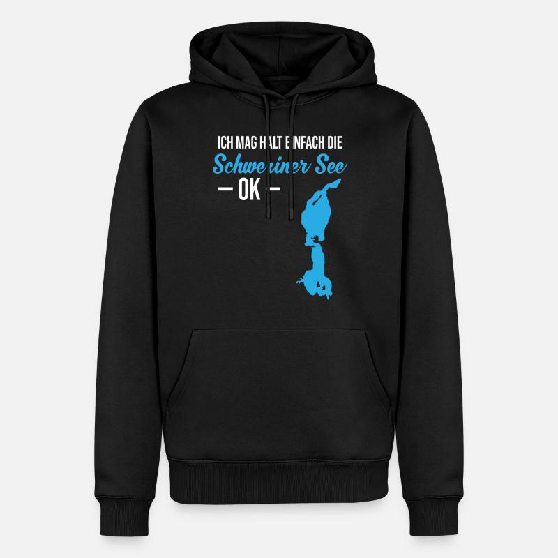 Tout simplement Schweriner Voir l’amour - Sweat à capuche Premium bio Homme - noir