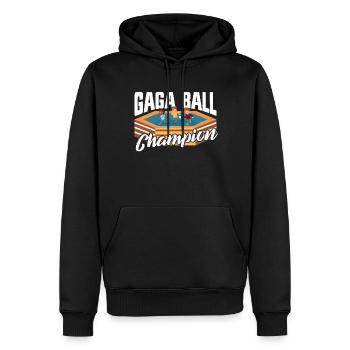Gaga Ball Champion Dodgeball-Spiel Gaga Ball für K - Männer Premium Bio Hoodie - Schwarz - Vorne - Nico (187cm)