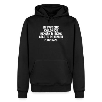 Geburtstag eines alten Mannes. Merken Sie sich Ihr - Männer Premium Bio Hoodie - Schwarz - Vorne - Nico (187cm)