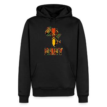 Afrikanisches Baby Schwarzes Erbe Schwarze Geschic - Männer Premium Bio Hoodie - Schwarz - Vorne - Nico (187cm)