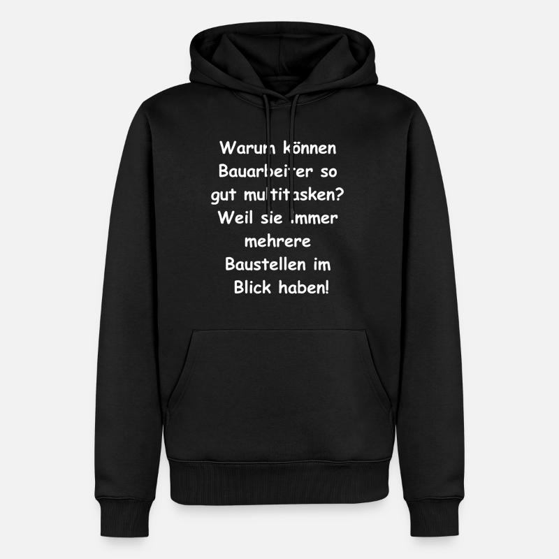 Multitasking Geschenk - Männer Premium Bio Hoodie - Schwarz