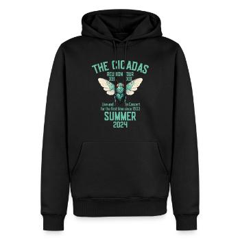 Die Cicadas Reunion Tour Sommer 2024 Damen Herren - Männer Premium Bio Hoodie - Schwarz - Vorne - Nico (187cm)