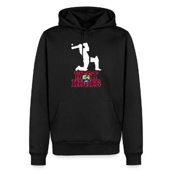 Westindische Flaggen-Cricket-Fans Westindisches Cr - Männer Premium Bio Hoodie - Schwarz - Vorne - Nico (187cm)