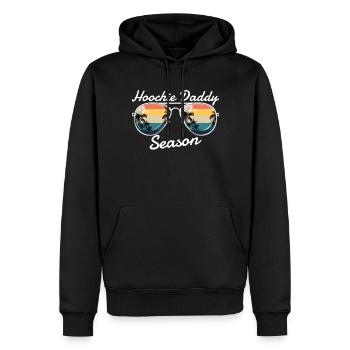Hoochie Daddy Staffel Retro Hoochie Daddy - Männer Premium Bio Hoodie - Schwarz - Vorne - Nico (187cm)